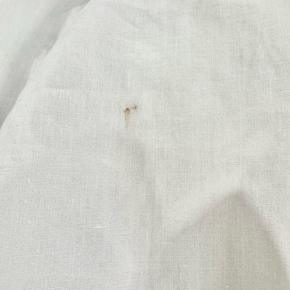 White Rick Pallack Trouser Pants Size 36 Made In Italy Linen Pants - Picture 10 of 10